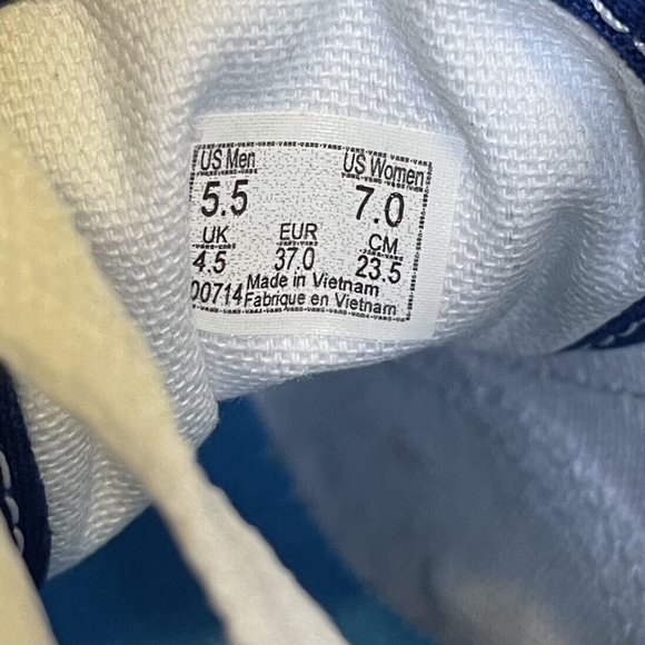 VANS Old Skool One Piece Devil Fruit Women 7 Blue 2022 Anime Straw Hat Crew - Picture 6 of 8